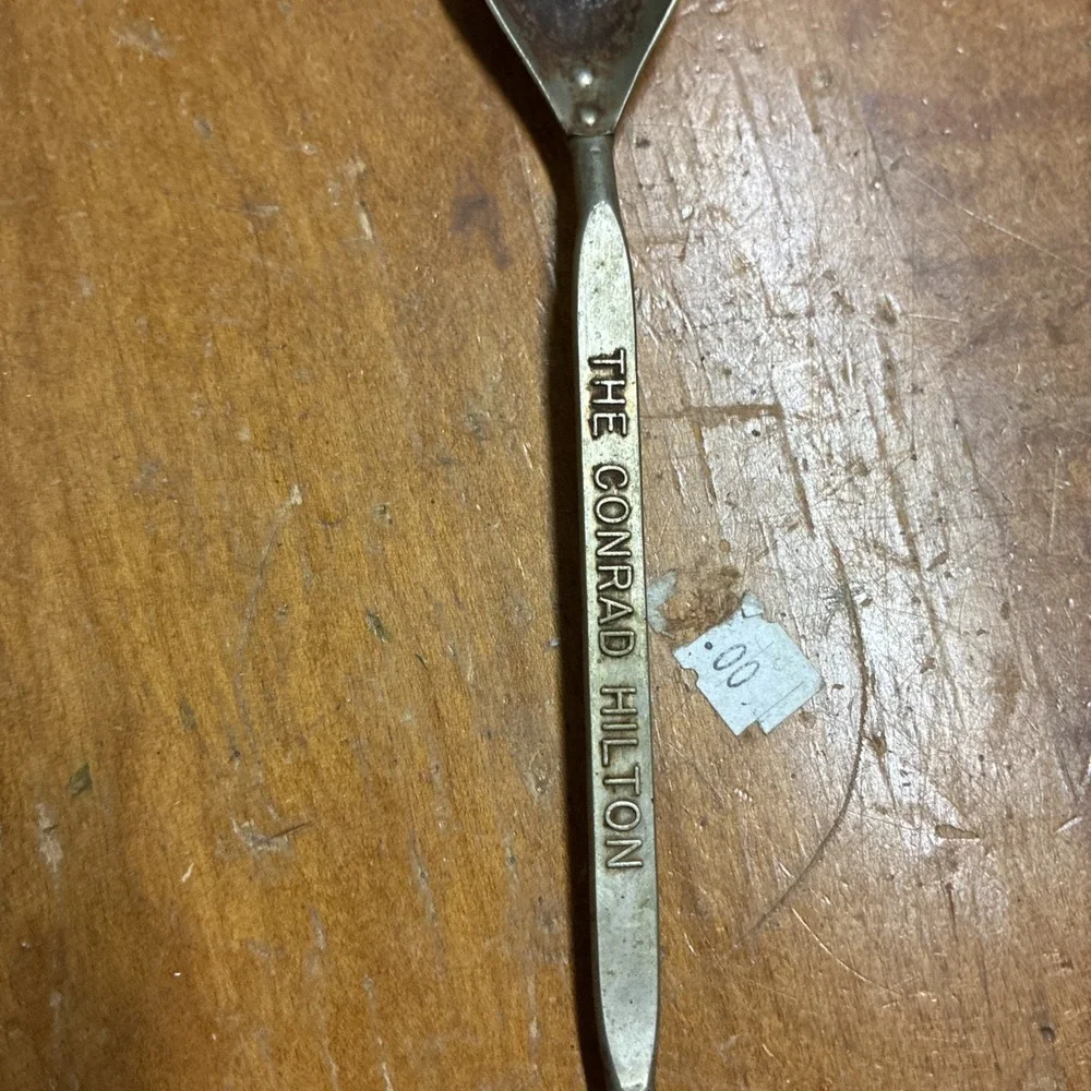 Vintage Bottle Opener Spoon Advertising Conrad Hilton By Vaughan Chicago